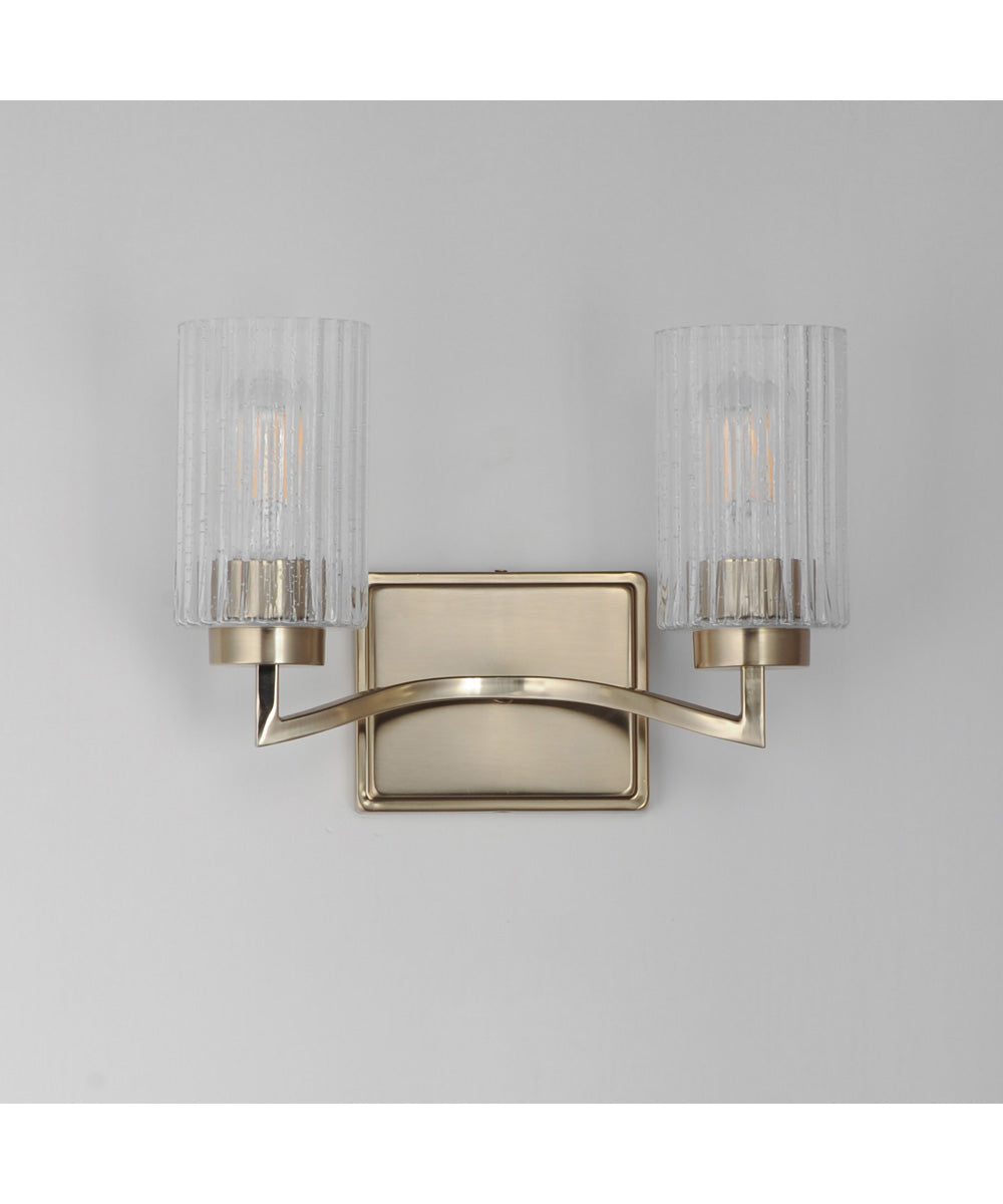 Rigata 2-Light Wall Sconce Satin Champagne