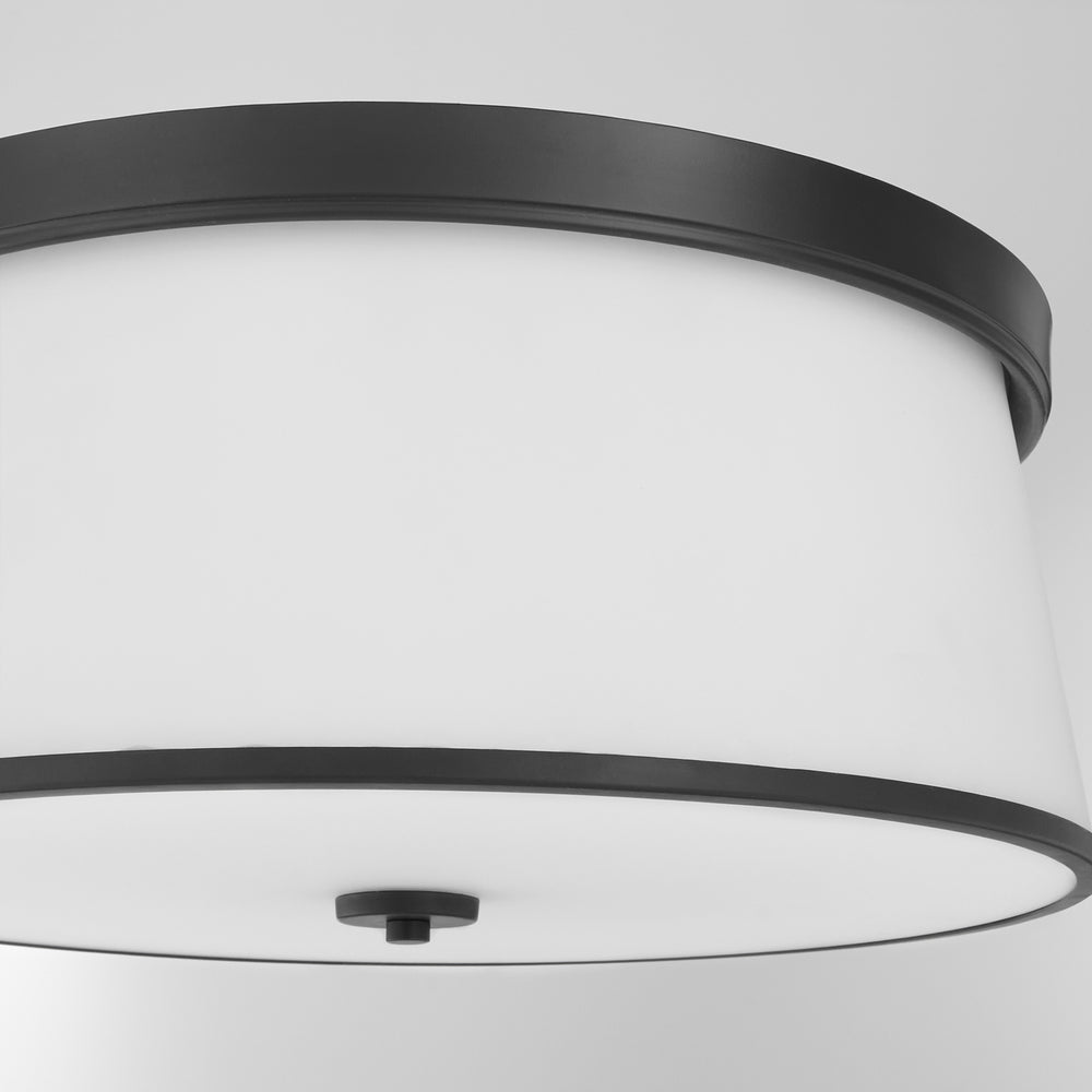 Weir 4-light Ceiling Flush Mount Matte Black