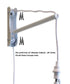 MAST Plug-In Wall Mount Pendant, 2 Light White Cord/Arm with Diffuser, Island Paradise Blue Shade 14x14x07