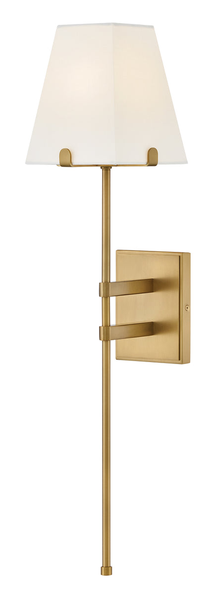 Benton 1-Light Large Single Light Sconce in Lacquered Brass