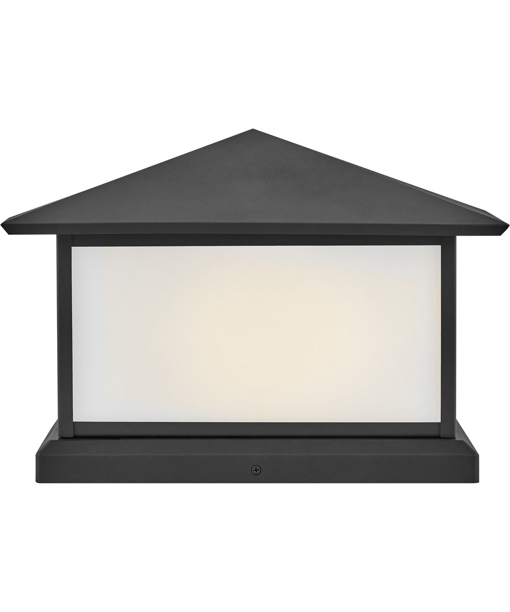 Walter 2-Light Large Pier Mount Lantern in Textured Black