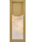 Veleta 1-Light Large Single Light Sconce in Lacquered Brass