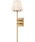 Benton 1-Light Large Single Light Sconce in Lacquered Brass