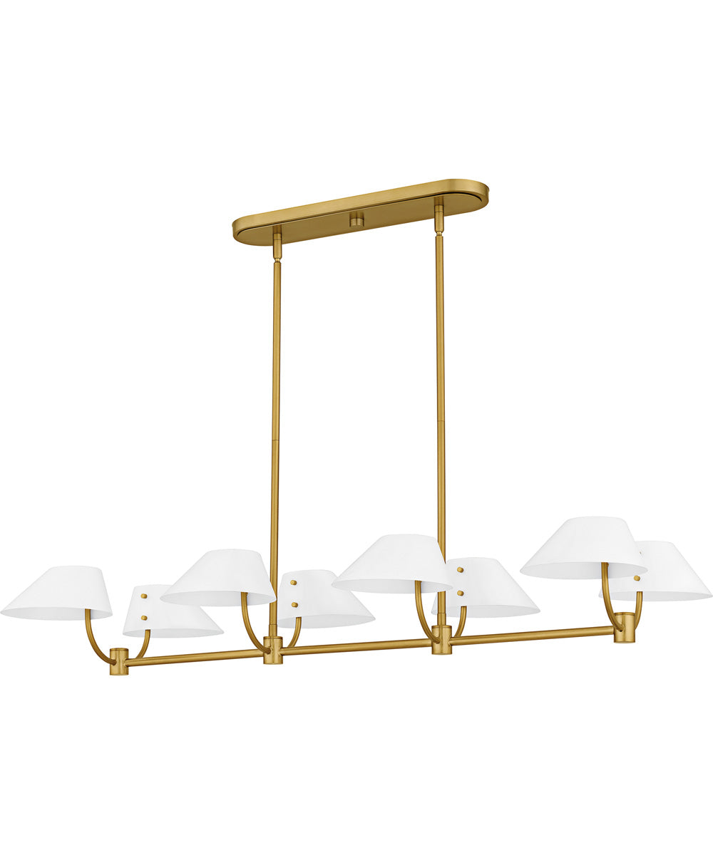 Penley Medium 8-light Island Light Brushed Gold