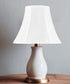 6x12x9.5" CLIP-ON FITTER White Shantung Bell Lampshade