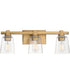 Cubos 3-Light Bath Vanity Natural Aged Brass