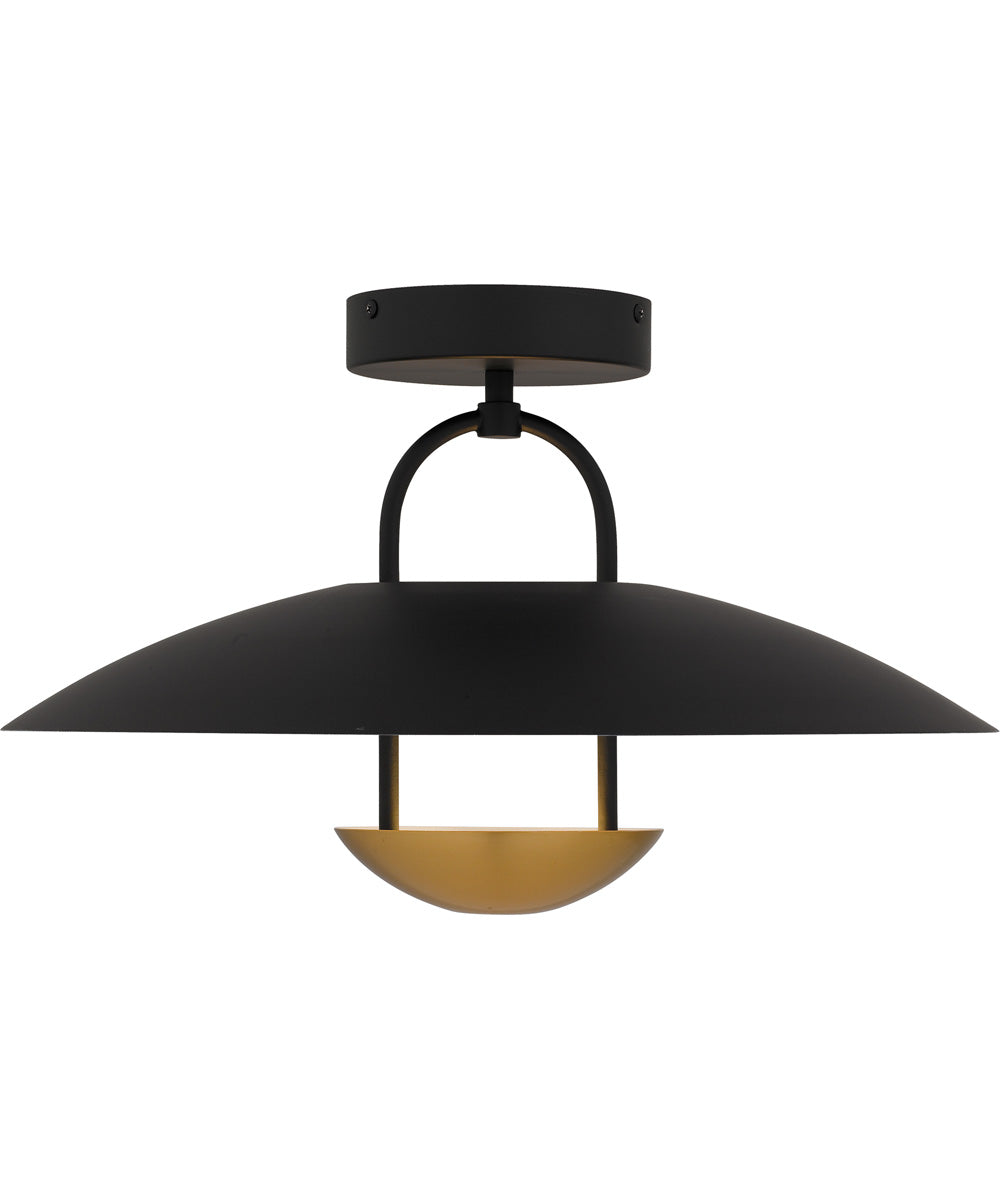 Bingham Large Semi Flush Mount Matte Black