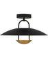 Bingham Large Semi Flush Mount Matte Black