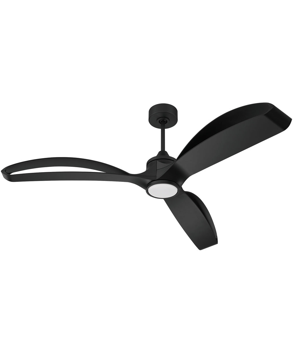 Bandeaux 1-Light Fan Flat Black