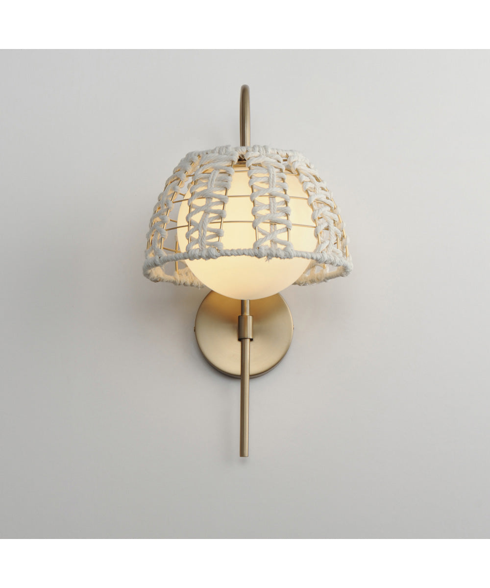 Macrame 1-Light Wall Sconce Gold