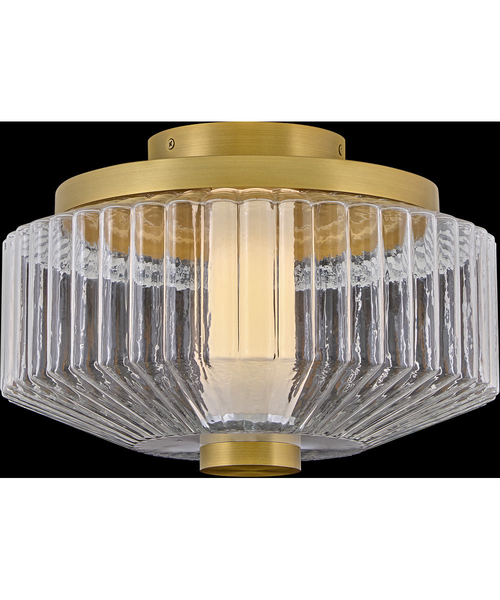 Reign LED-Light Small LED Flush Mount in Lacquered Brass