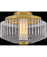 Reign LED-Light Small LED Flush Mount in Lacquered Brass