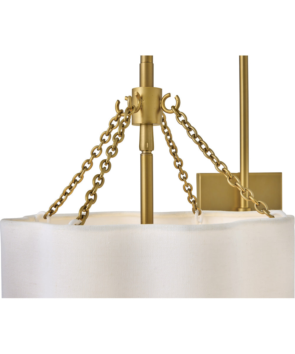 Gwen 1-Light Large Single Light Sconce in Lacquered Brass