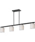 Scoop 4-Light Linear Pendant Black