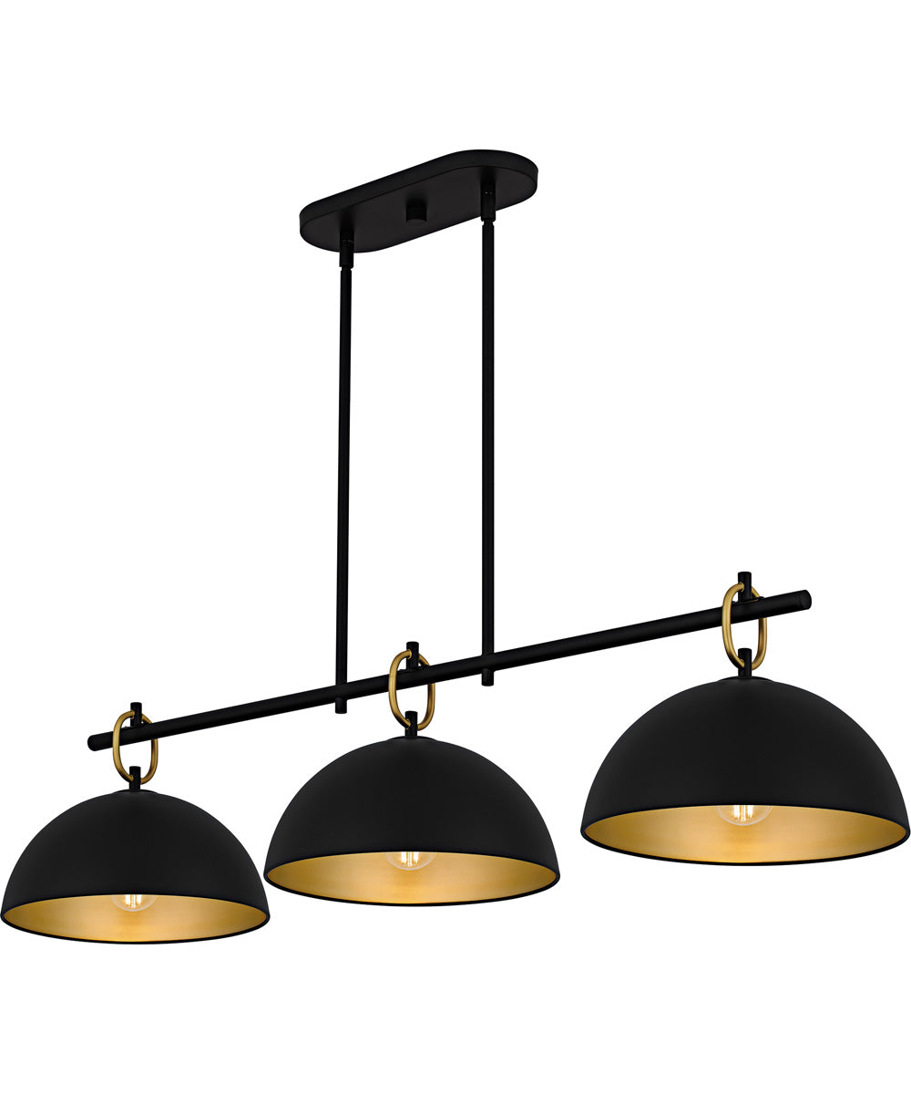 Cleo Large 3-light Island Light Matte Black