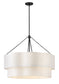 Gwen 8-Light Medium Drum Chandelier in Black