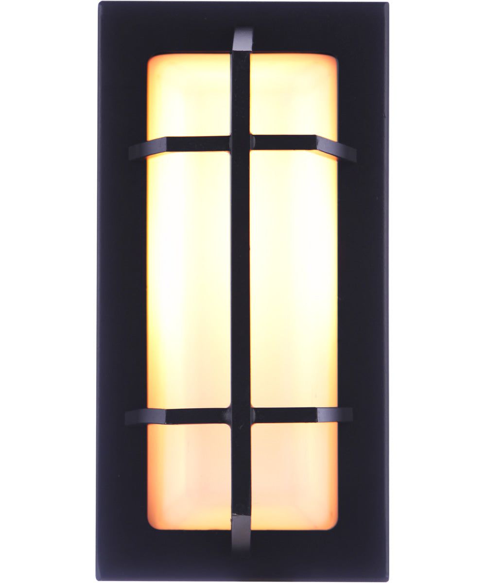 Bulkhead Rectangular 1-Light Outdoor Lighting Textured Black