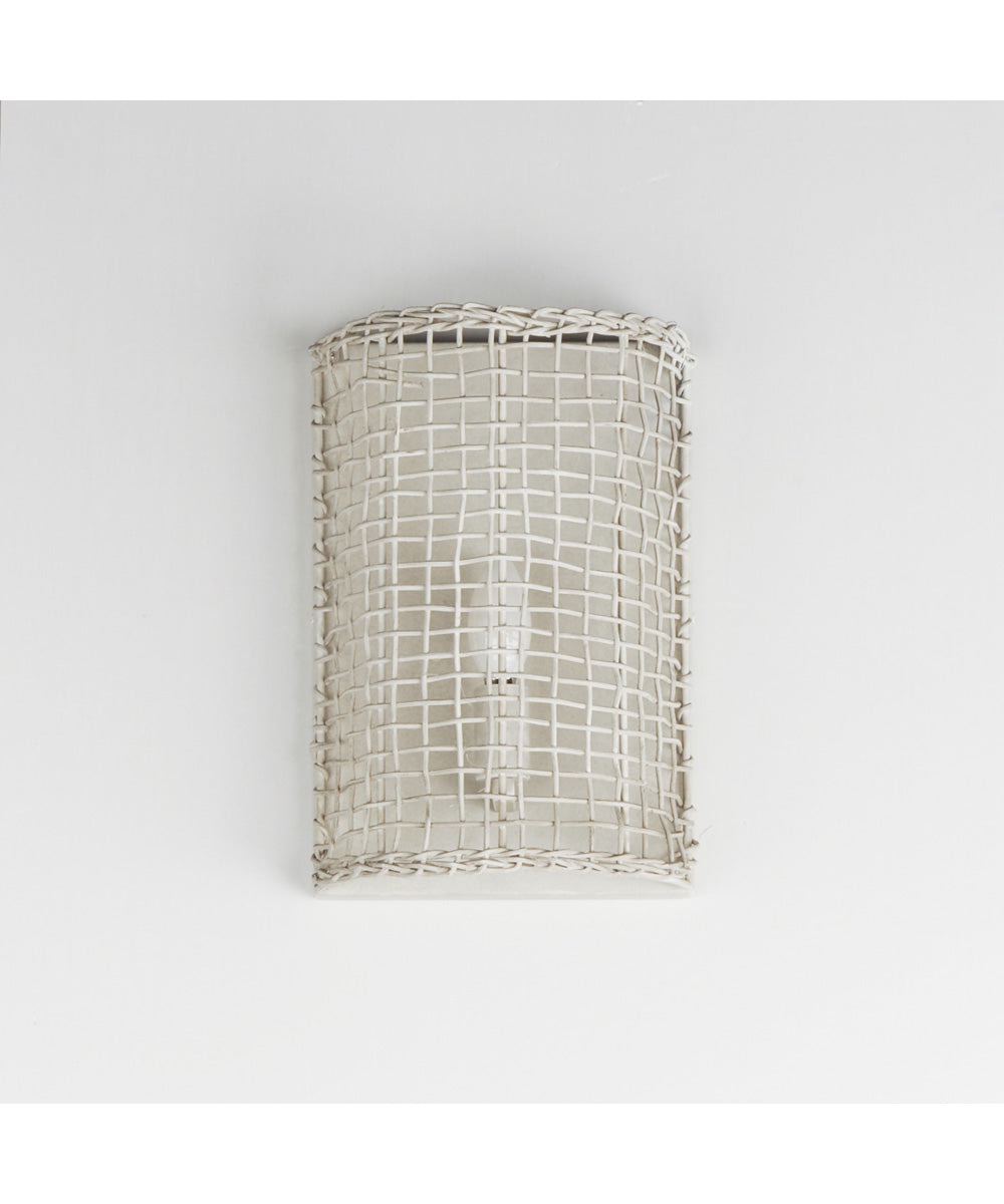 Cestino 1-Light Wall Sconce Weathered White