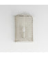 Cestino 1-Light Wall Sconce Weathered White