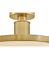 Kieran LED-Light Medium Semi-Flush Mount in Lacquered Brass