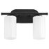 Belinder 2-light Bath Vanity Light Matte Black