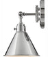 Arti 1-Light Single Light Sconce in Polished Nickel