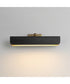 Miles 18 inch Articulating LED Wall Sconce Black / Natural Aged Brass