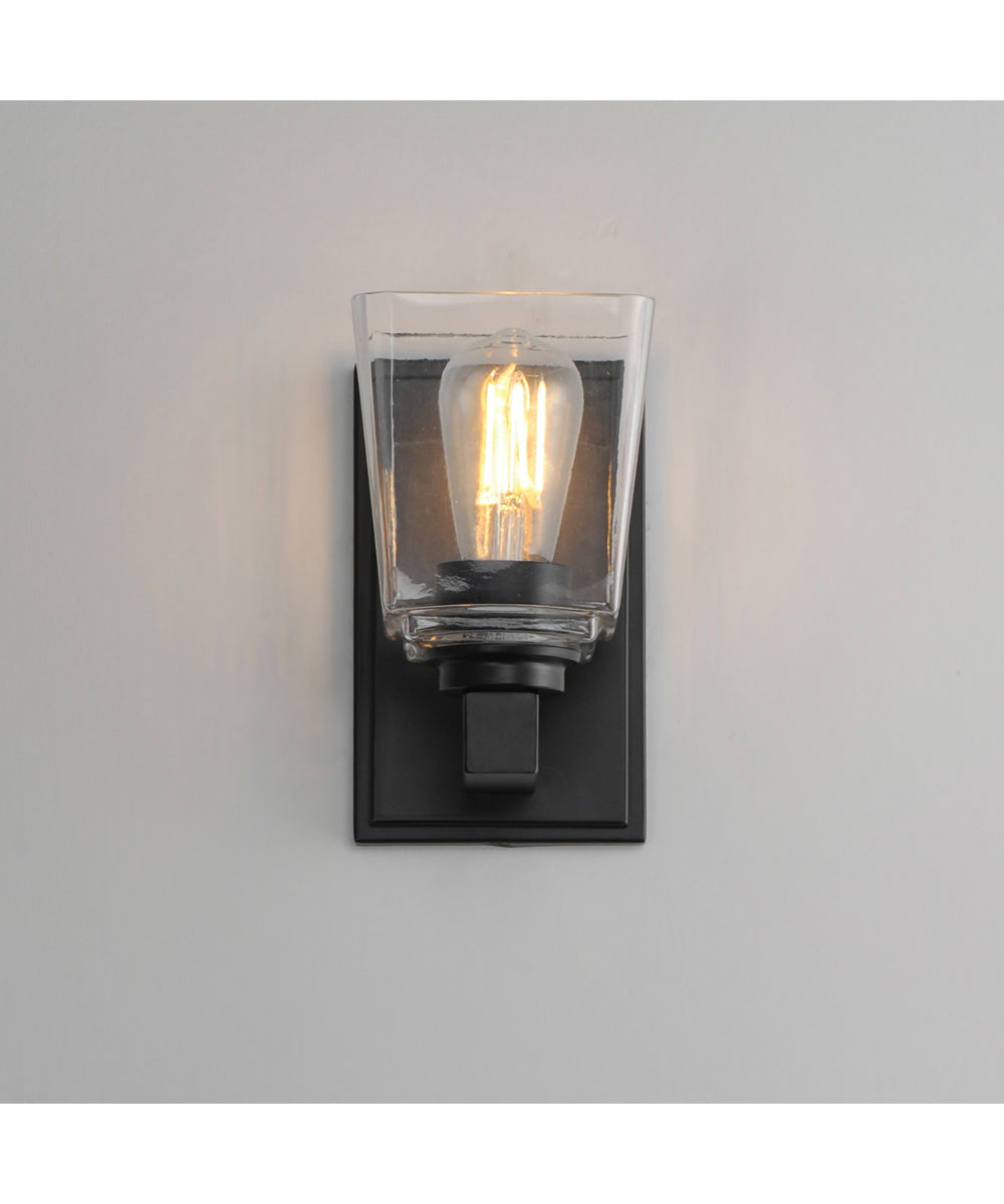 Cubos 1-Light Wall Sconce Black