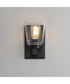 Cubos 1-Light Wall Sconce Black