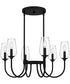 Viscount 6-light Chandelier Matte Black