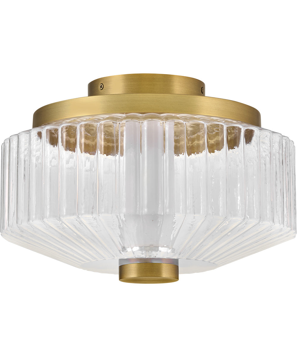 Reign LED-Light Small LED Flush Mount in Lacquered Brass