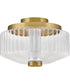 Reign LED-Light Small LED Flush Mount in Lacquered Brass