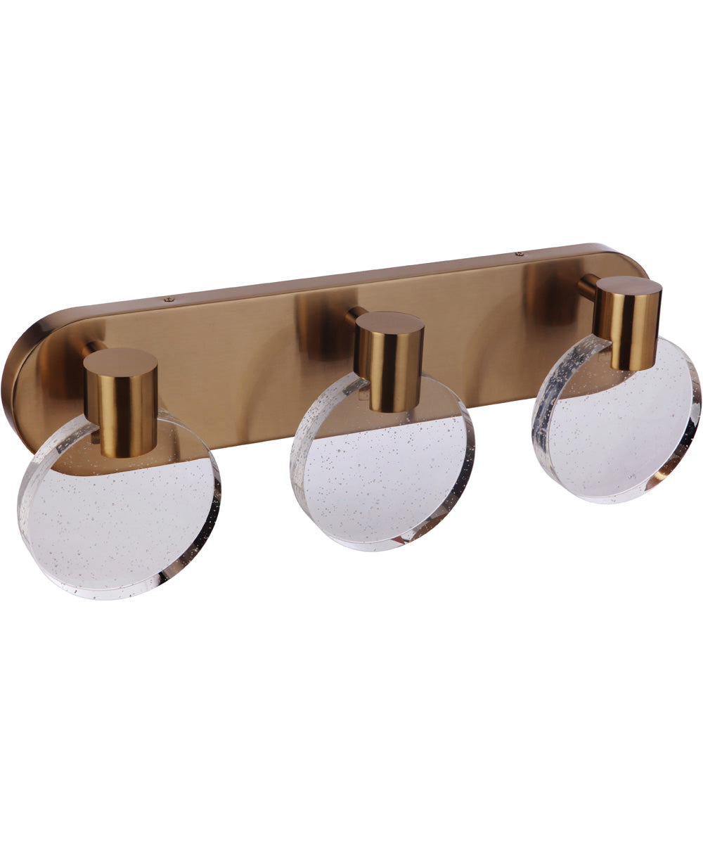 Glisten 3-Light Lighting Satin Brass