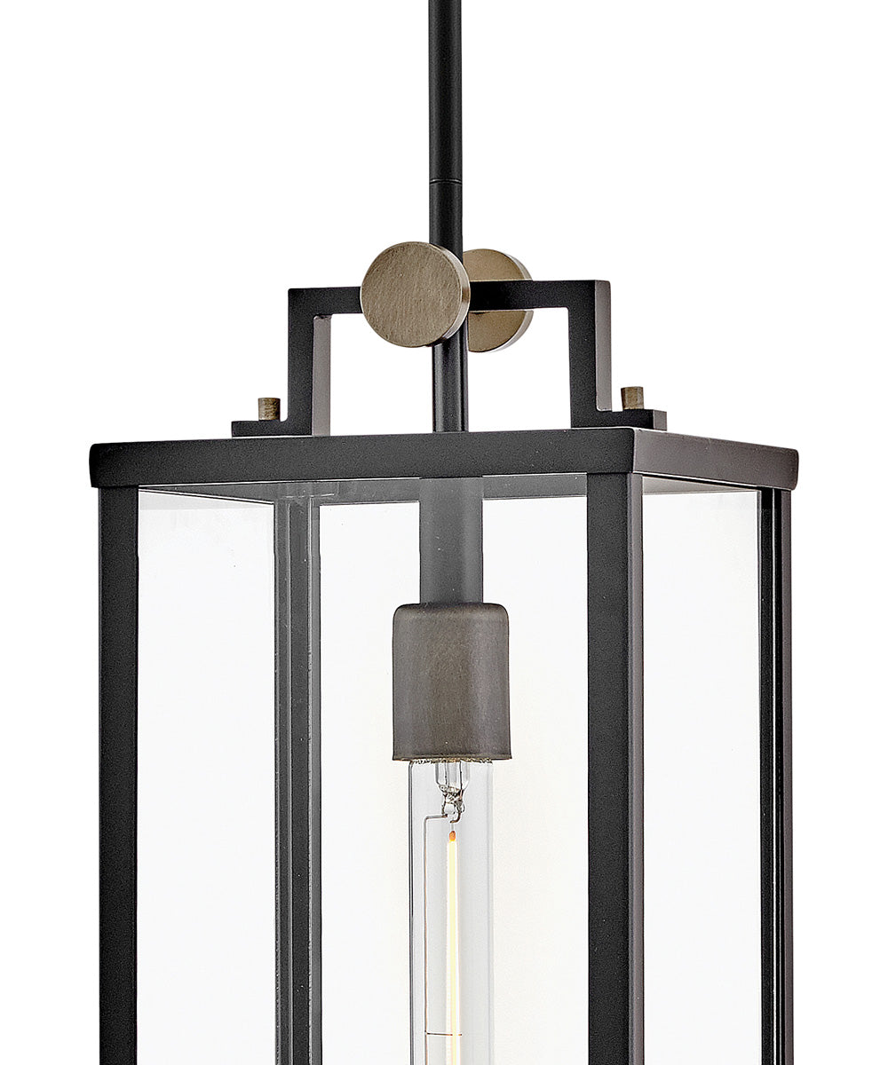 Catalina 1-Light Medium Hanging Lantern in Black