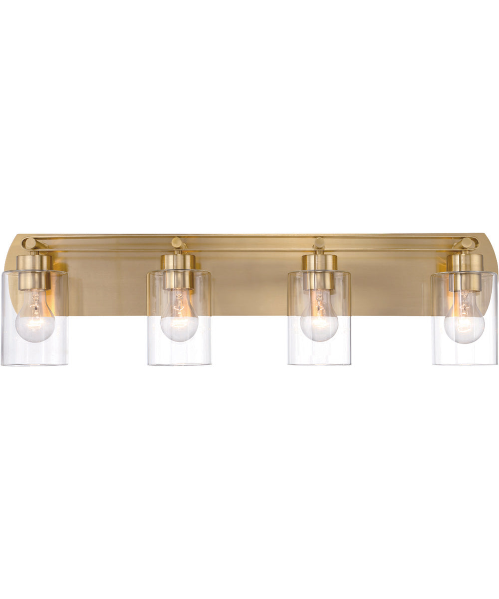 Hendrix 4-Light Lighting Satin Brass