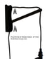 MAST Plug-In Wall Mount Pendant, 1 Light Black Cord/Arm, Island Paradise Blue Shade 18x18x10