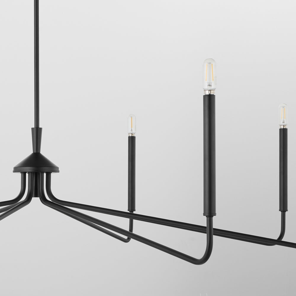 Providence 8-light Chandelier Matte Black