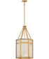 Sura 4-Light Large Pendant in Distressed Brass