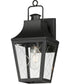 Storybook 1-Light Outdoor Small Wall Sconce Black