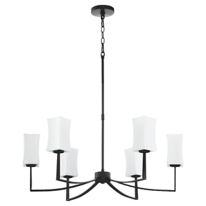 Ayala 6-light Chandelier Matte Black