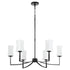 Ayala 6-light Chandelier Matte Black