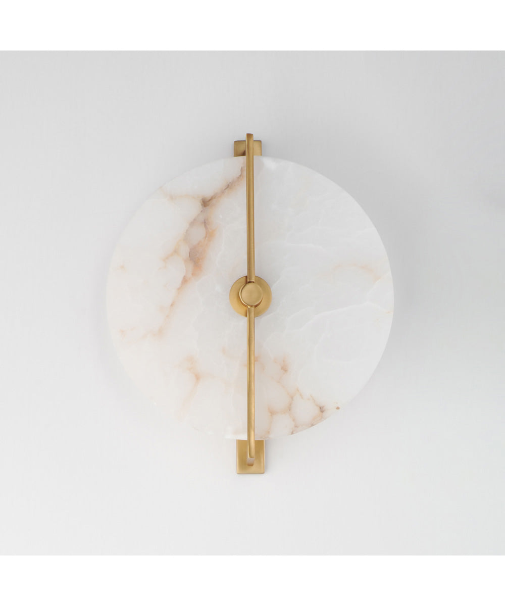 Quarry LED Wall Sconce/Flush Mount Natural Aged Brass