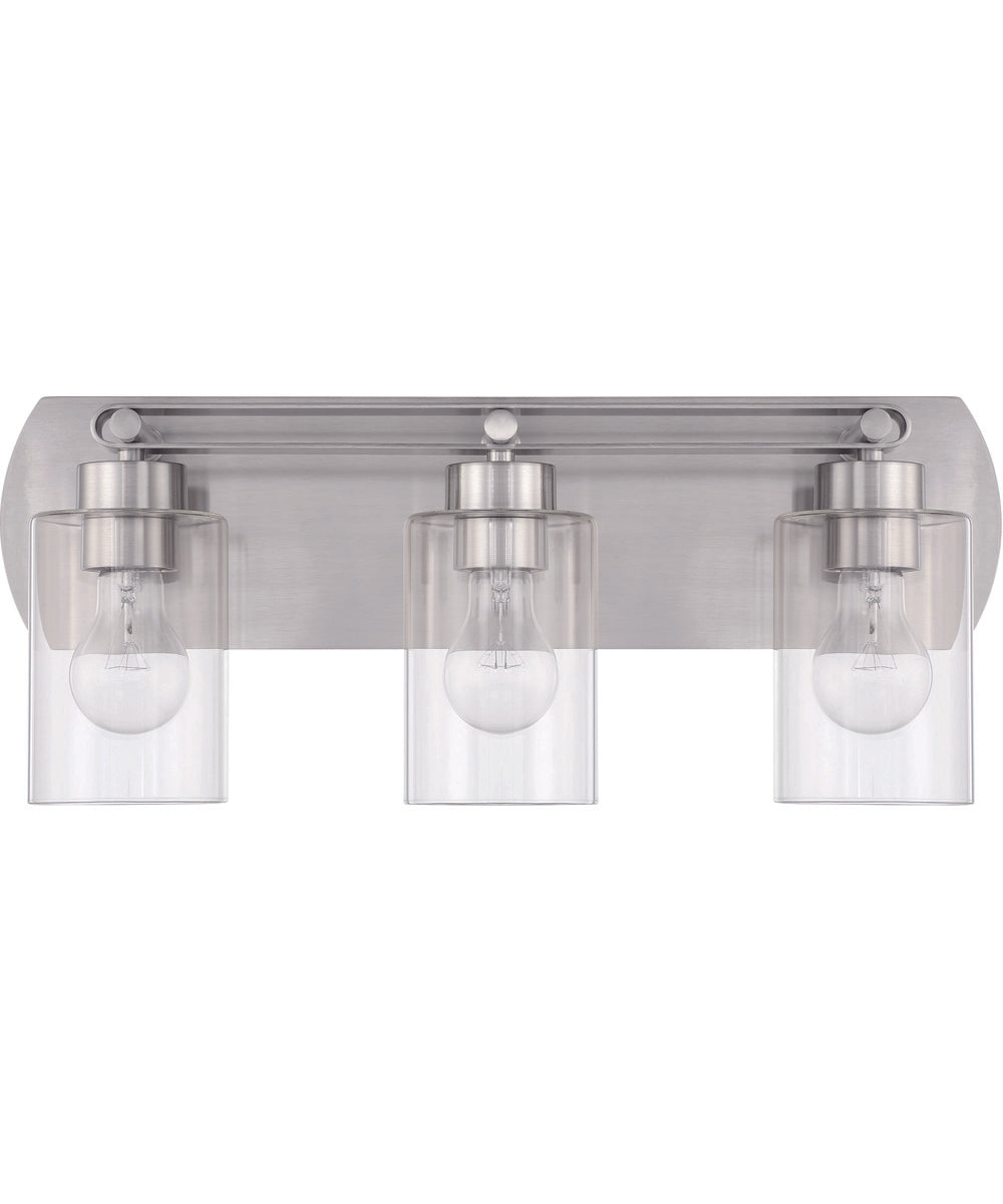 Hendrix 3-Light Lighting Brushed Polished Nickel