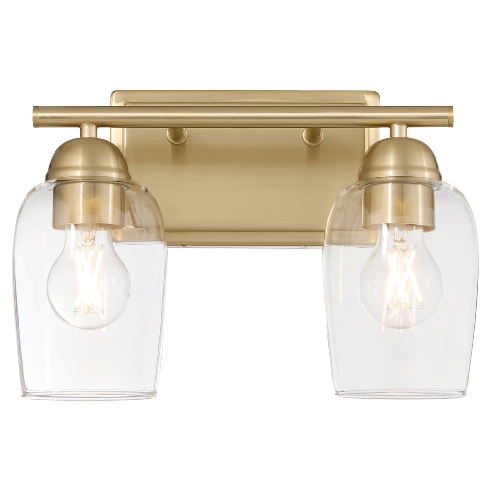 Wallinger 2-light Bath Vanity Light Aged Brass