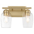 Wallinger 2-light Bath Vanity Light Aged Brass