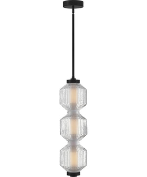 Reign LED-Light Small LED Convertible Pendant in Black