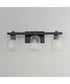 Cubos 3-Light Bath Vanity Black