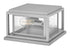 Republic 2-Light Small Pier Mount Lantern in Satin Nickel