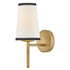 Sonia 1-Light Medium Single Light Sconce in Lacquered Brass