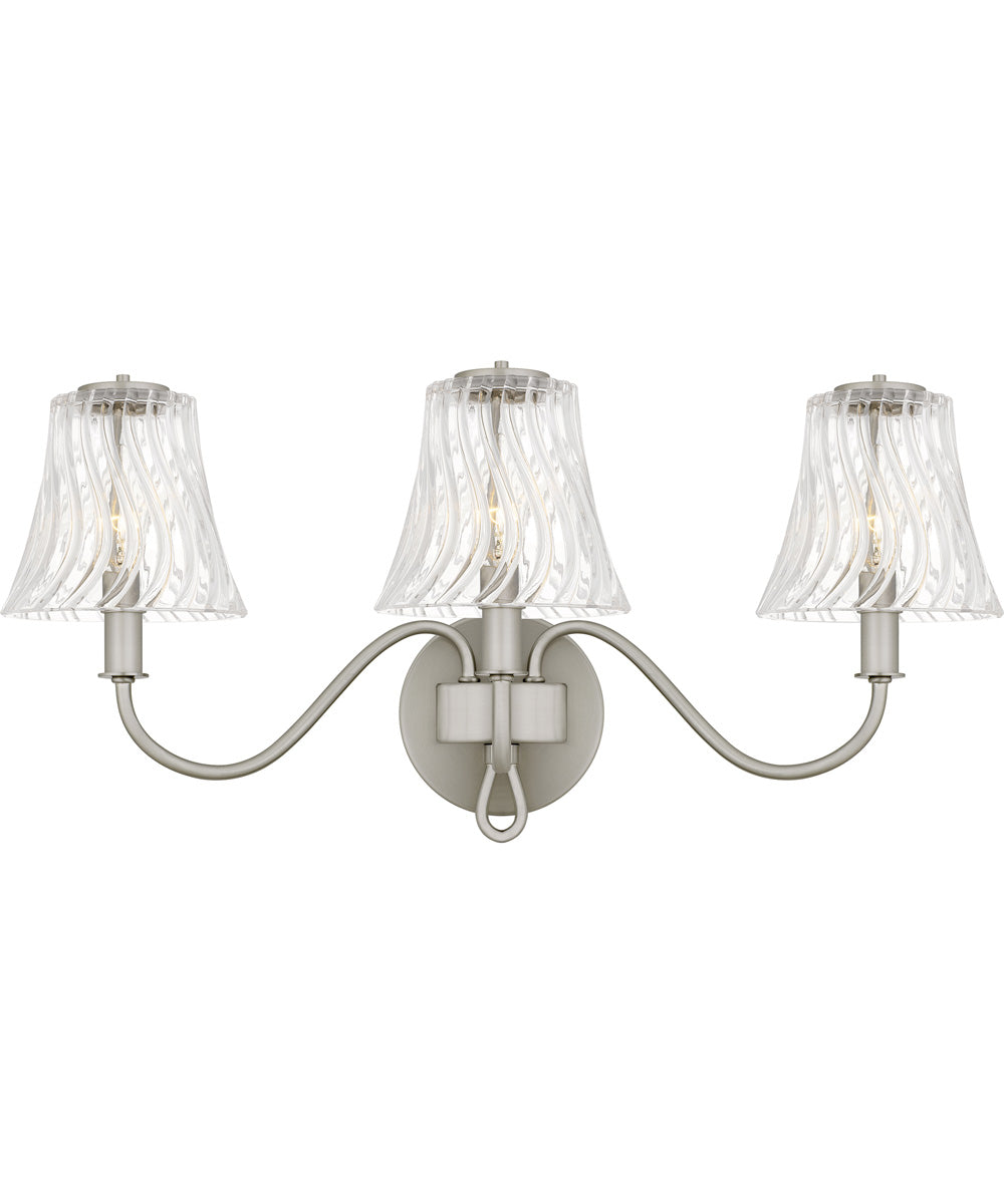 McKinney 3-light Bath Light Brushed Nickel